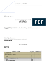 Plan Anuala CL A XI-A, 2013-2014