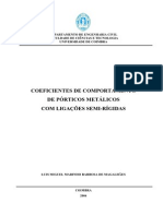 Coeficientes de Comportamento de Pórticos Metálicos Com Ligações Semi-Rígidas