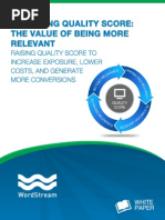 Adwords - Improving Quality Score