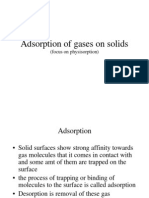 Adsorption of Gases On Solids