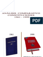 comparacion constituciones 1961-1999