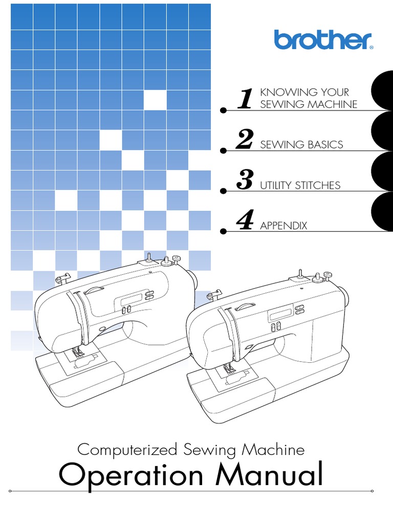 Sewing Machine Operation Manual PDF
