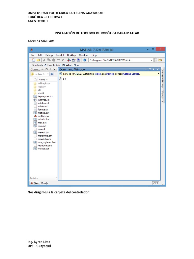 Uso de Toolbox MATLAB | PDF | Ingeniería Informática | Gestión de ...