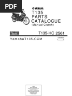 Yamaha T135 HC (Manual) Parts Catalogue