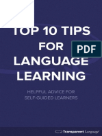 Top 10 Tips For Language Learning