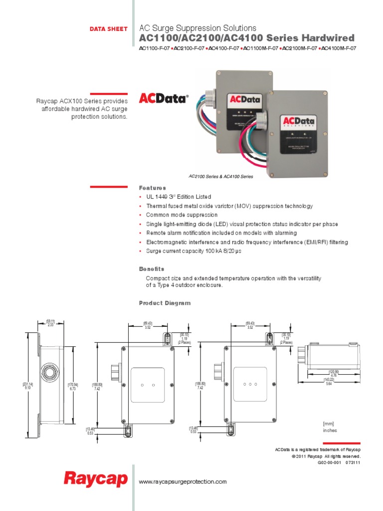 AC4100 Series | PDF | Electromagnetic Interference | Electronic Engineering