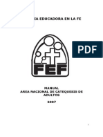 Fef Manual Area Catequesis de Adultos 2007