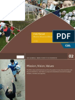 Mission Vision and Values of The Gaa