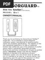 Telesp$ Tent: Owner'S Manual