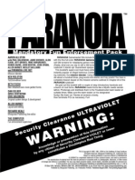 Paranoia XP - Gamemaster Screen Booklet - Mandatory Fun Enforcement Pack