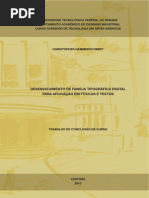Desenvolvimento de família tipográfica digital para aplicação em títulos e textos