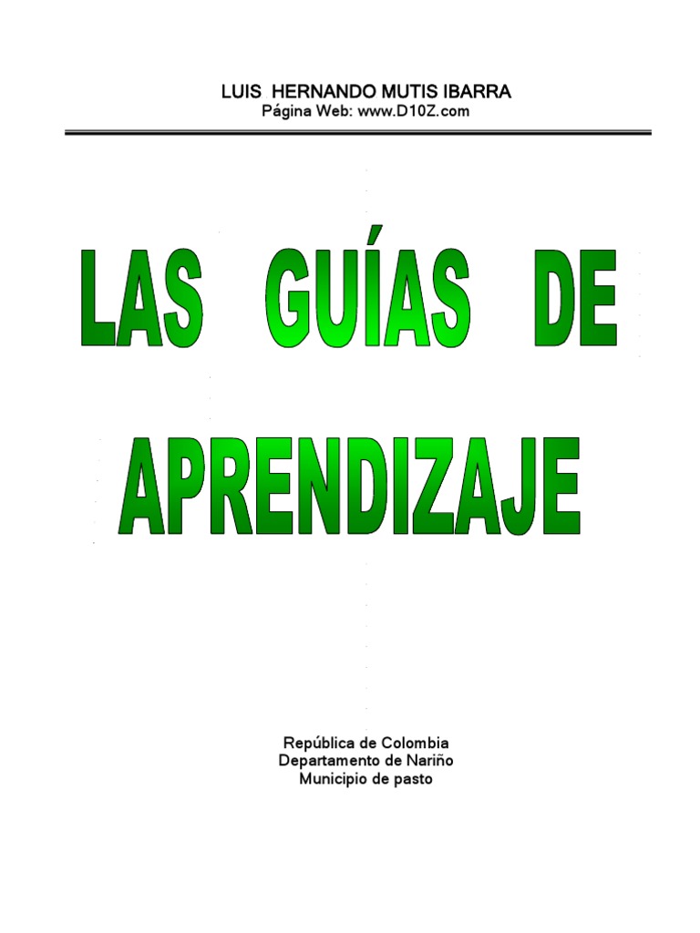 Las Guías De Aprendizaje Descargar Gratis Pdf Aprendizaje