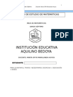 Modulo Matematicas Grado Septimo