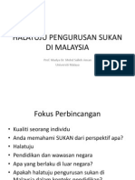 Halatuju Pengurusan Sukan Di Malaysia