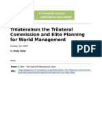 Trilateralism The Trilateral Commission and Elite Planning For World Management by Holly Sklar