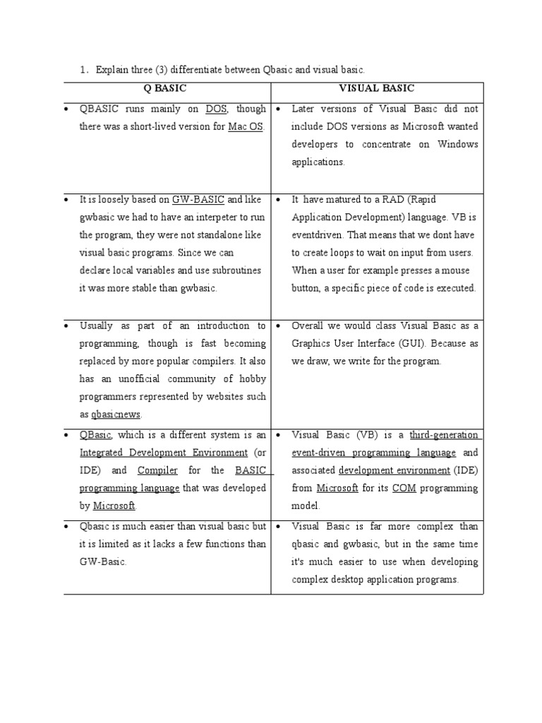 Explain Three Component Object Model Basic