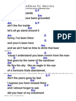 Sandman Chords - America