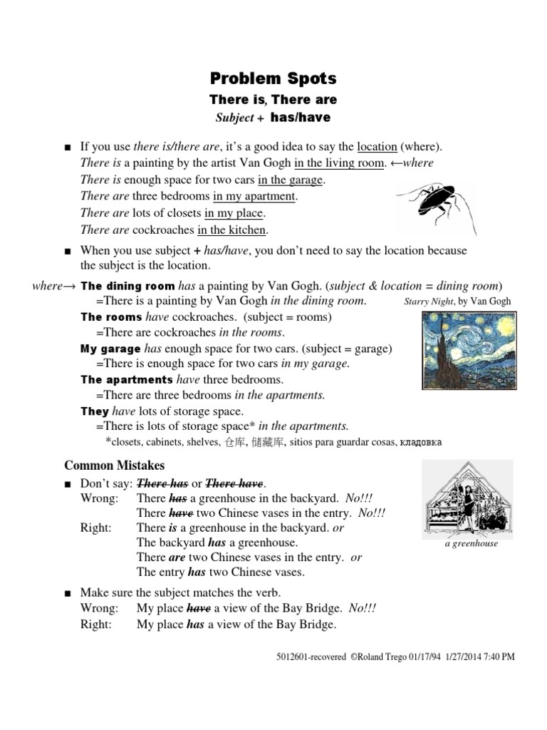Problem Spots There Is There Are 4 Pages | PDF | Bathroom | Interior Design