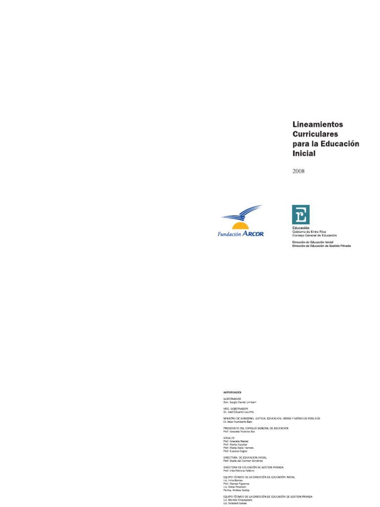 Lineamiento Clave | PDF | Educación de la primera infancia | Maestros