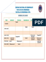 Schedule of Classes