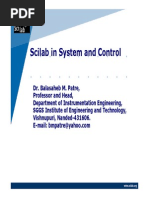 Scilab in Systems and Control