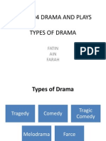 Lga 3104 Drama and Plays Types of Dramas