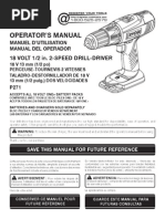 Ryobi P271 Owners Manual