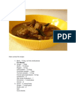 Beef Curry Recipe