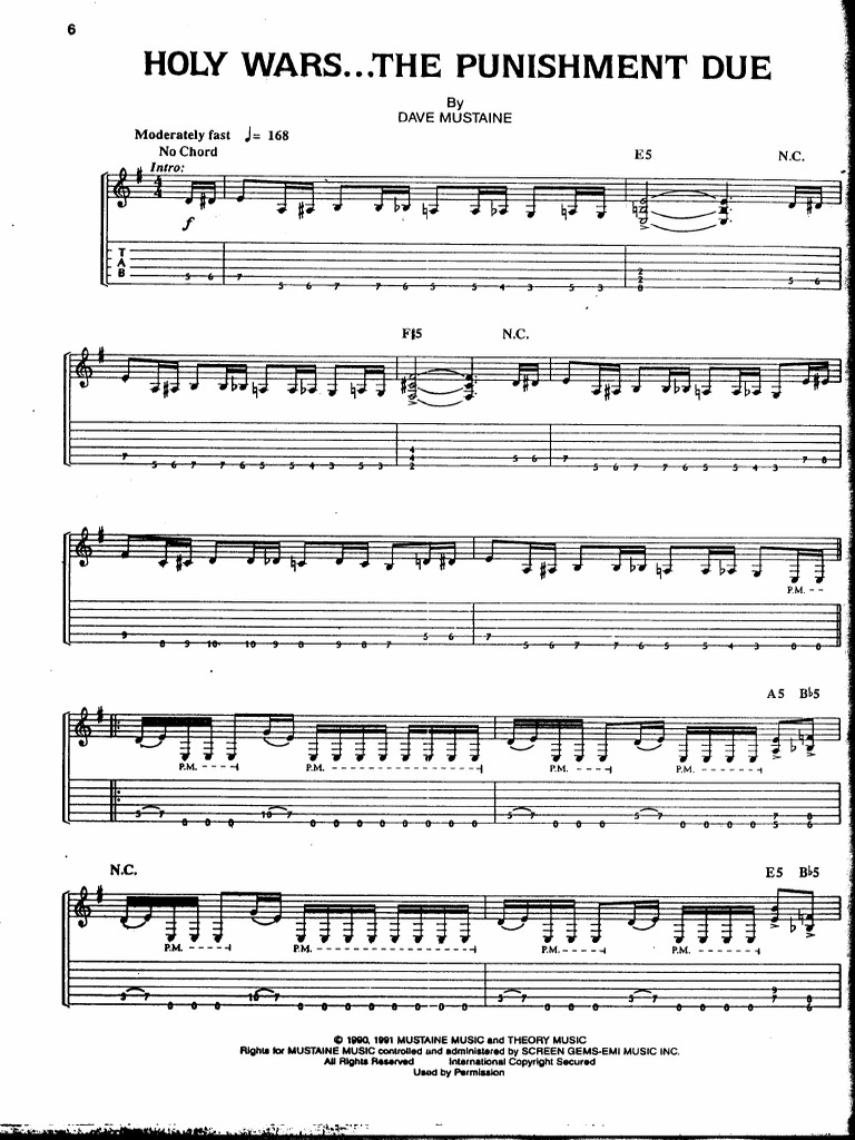 Megadeth - Rust in Peace PDF | PDF