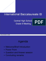 International Baccalaureate IB