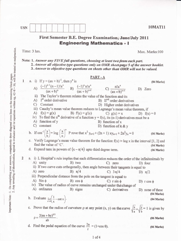 phd mathematics question papers