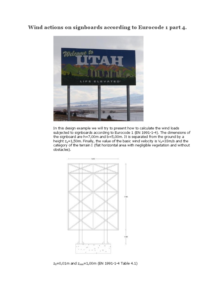 Eurocode Wind Load Calculation | PDF | Applied And Interdisciplinary ...