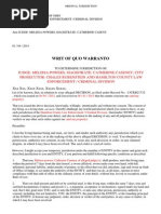 Motion To Quash Bench Warrant Wisconsin Circuit Courts Arrest