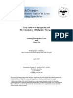 The Termination of Subprime Mortgages