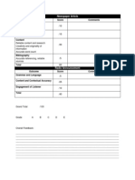 marking guide