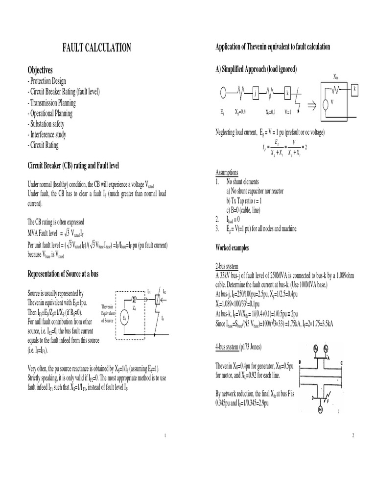 Fault Calculation Guide | PDF