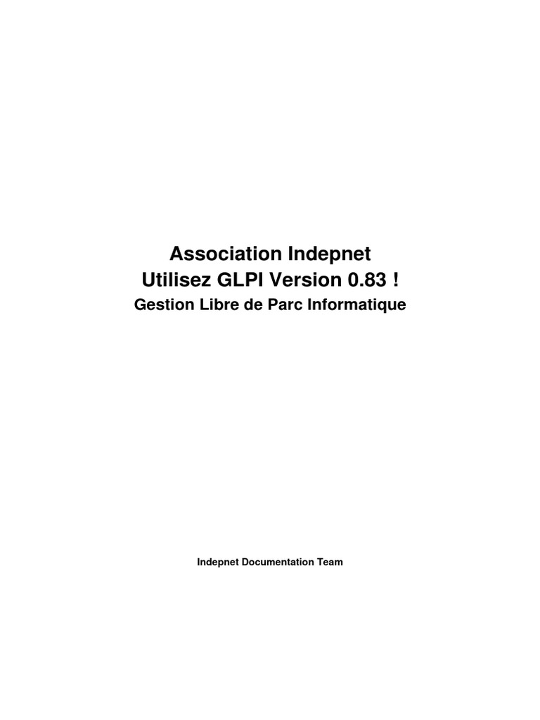 Glpi Document V-0.83.1 | PDF | Ordinateurs