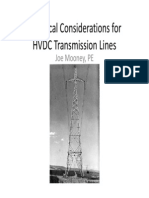 Electrical Considerations for HVDC Transmission Lines