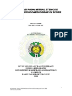 Evaluasi Pada Mitral Stenosis Peranan Echocardiography Score