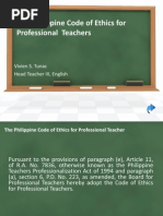 The Philippine Code Of Ethics For Professional Teachers Pdf Teachers Employment