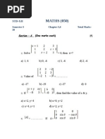 MATHS (050) : Std-Xii