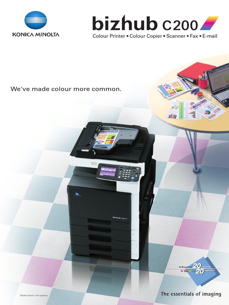 Affordable Bizhub C200 Multifunction Printer | PDF | Image Scanner | Fax