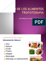 Calidad de Los Alimentos Trofoterapia Usmp 2014