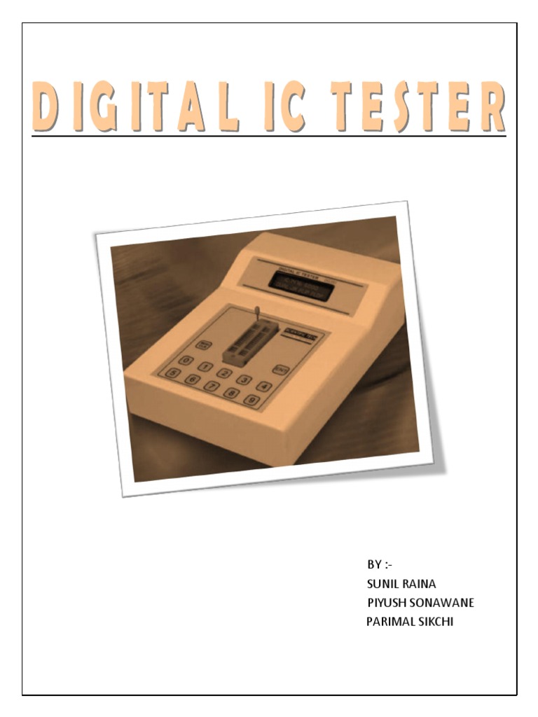 Testeur Numérique De Circuits Intégrés (IC Tester) YBD-868 - Pour électronique Et Réparation