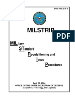 DOD MILSTRIP Manual Provides Concise Guidance