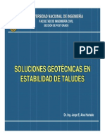 Soluciones geotécnicas estabilidad taludes