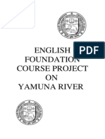 English Foundation Course Project ON Yamuna River