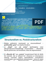 Curs 11 Poststructuralismul Si Deconstructia
