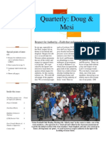 Quarterly Publication: Doug & Mesi