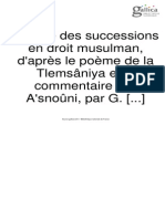 FAURE-BIGUET, Gustave (1912) Successions en Droit Musulman